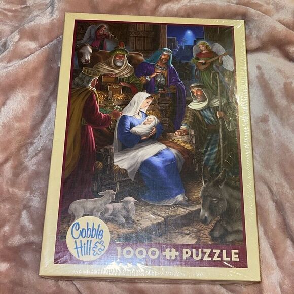 HOLY NIGHT Cobble Hill 1000 Pc Puzzle Sealed - Picture 1 of 6